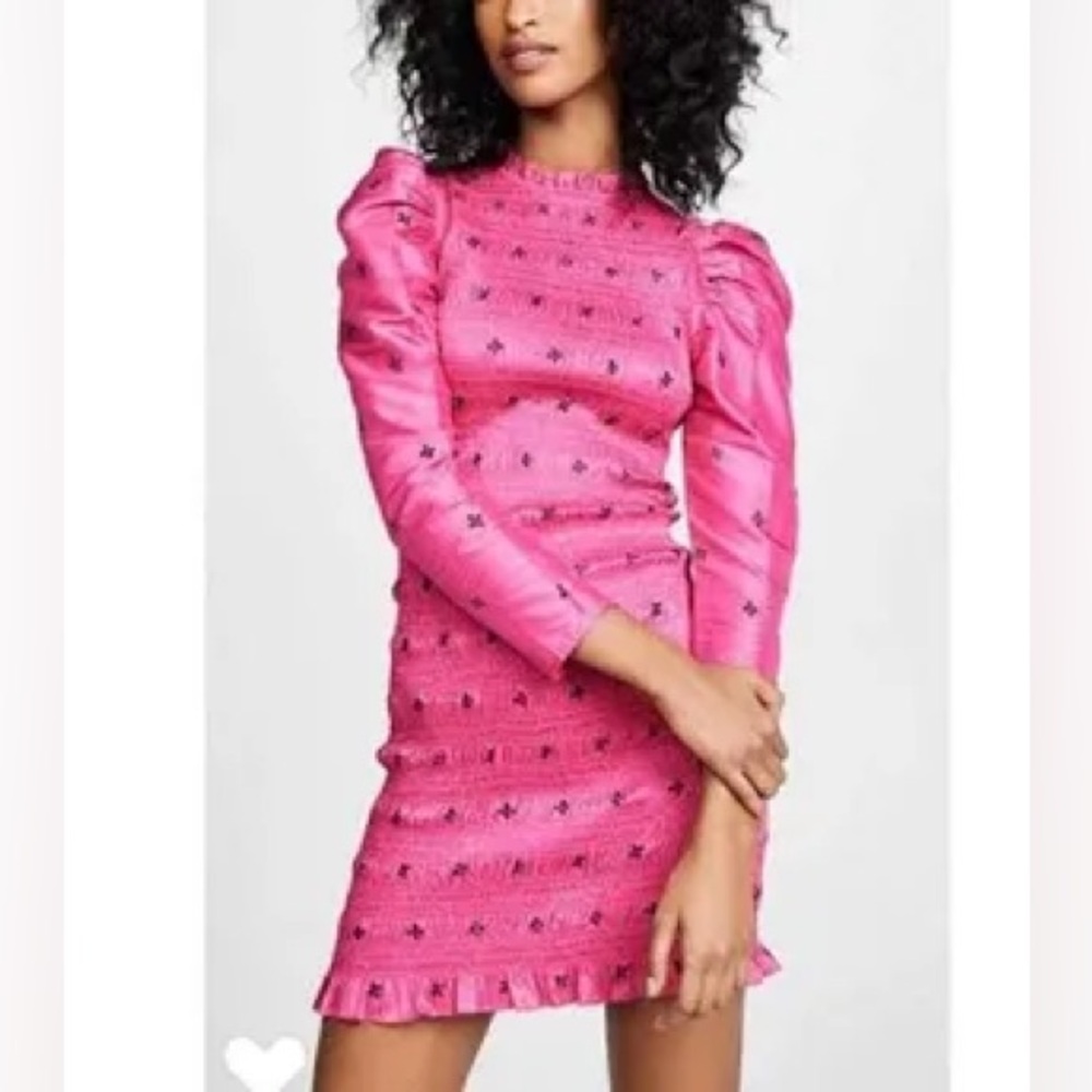 Ulla Johnson Aurele dress hot pink size 2